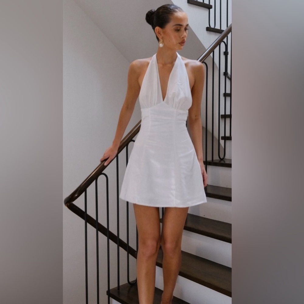 Meshki Richelle Satin Mini Dress (NWT)